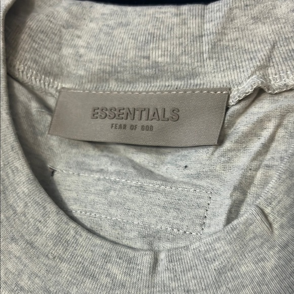 Fear of God Essentials Light Oatmeal Short Sleeve T-Shirt ( OVERSIZED ) - Picture 5 of 8